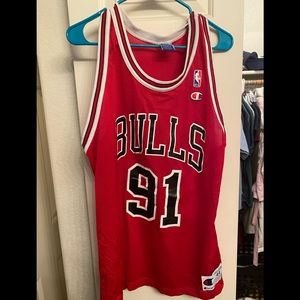 Vintage Champion Bulls Rodman Jersey - size 44